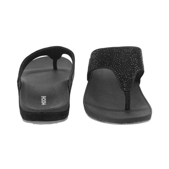 Mochi Women Black Casual Slippers (SKU: 32-800116-11-38)