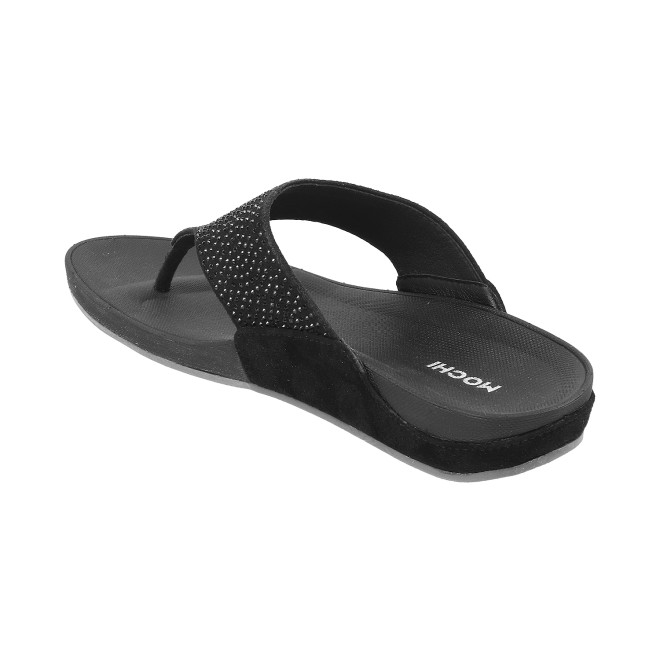 Mochi Women Black Casual Slippers (SKU: 32-800116-11-38)