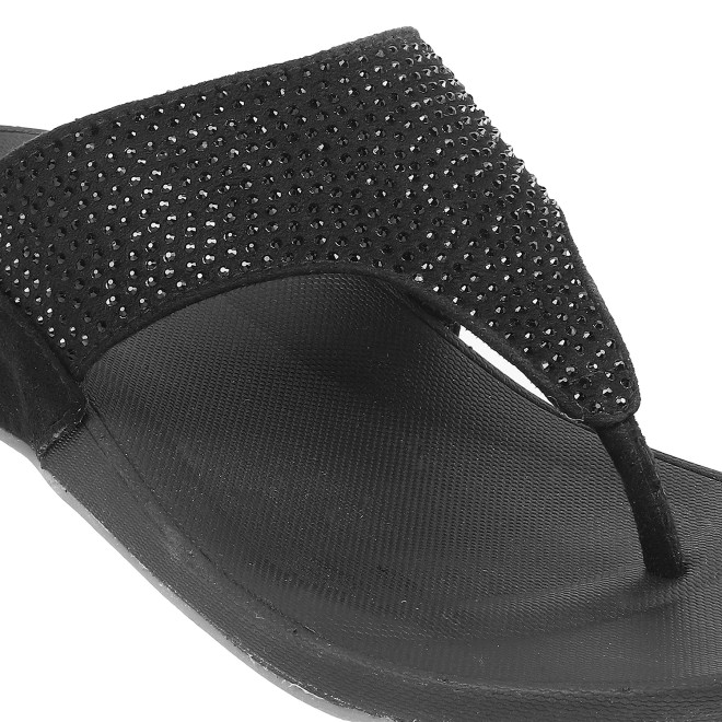 Mochi Women Black Casual Slippers (SKU: 32-800116-11-38)