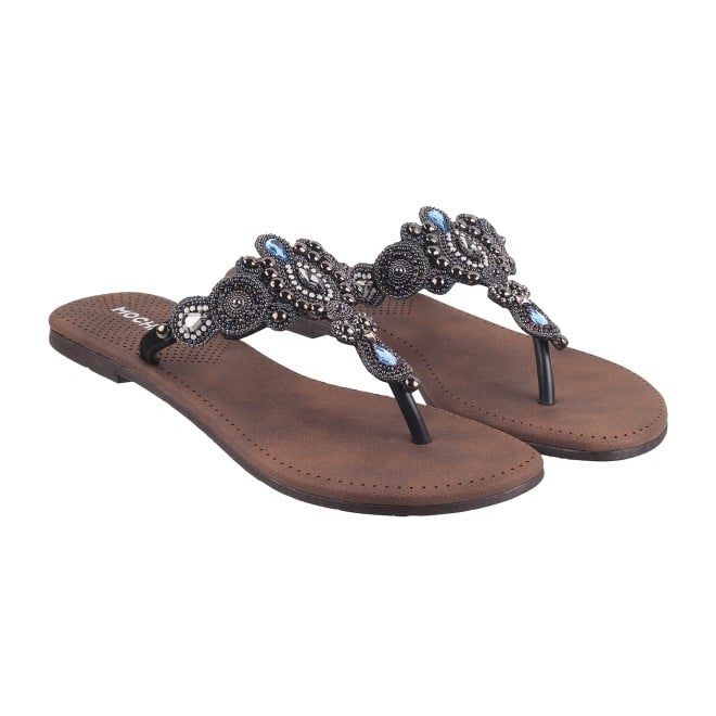 Mochi Women Black Casual Slippers (SKU: 32-800571-11-37)