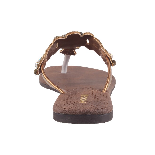 Mochi Women Antic-gold Casual Slippers (SKU: 32-800571-28-37)