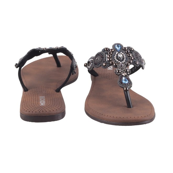 Mochi Women Black Casual Slippers (SKU: 32-800571-11-37)