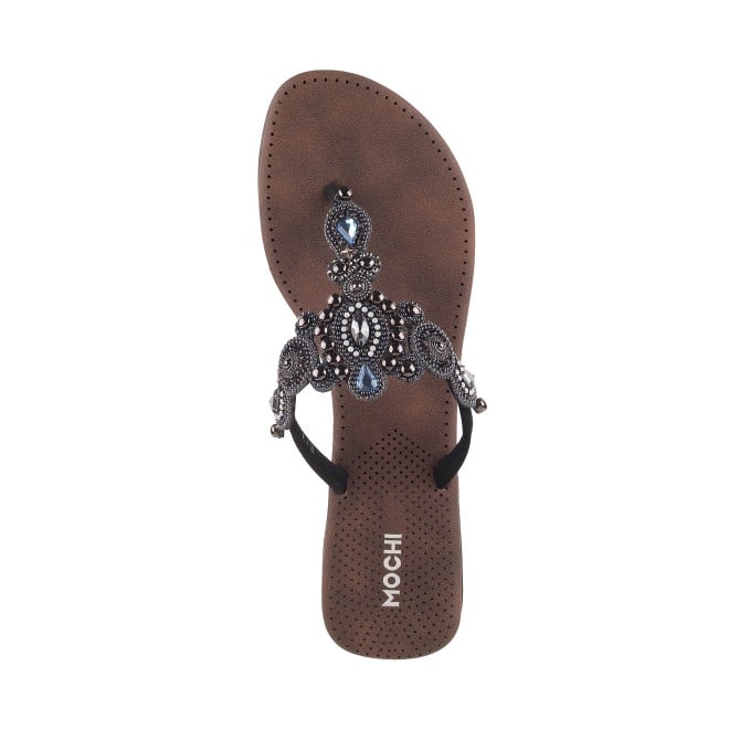 Mochi Women Black Casual Slippers (SKU: 32-800571-11-37)