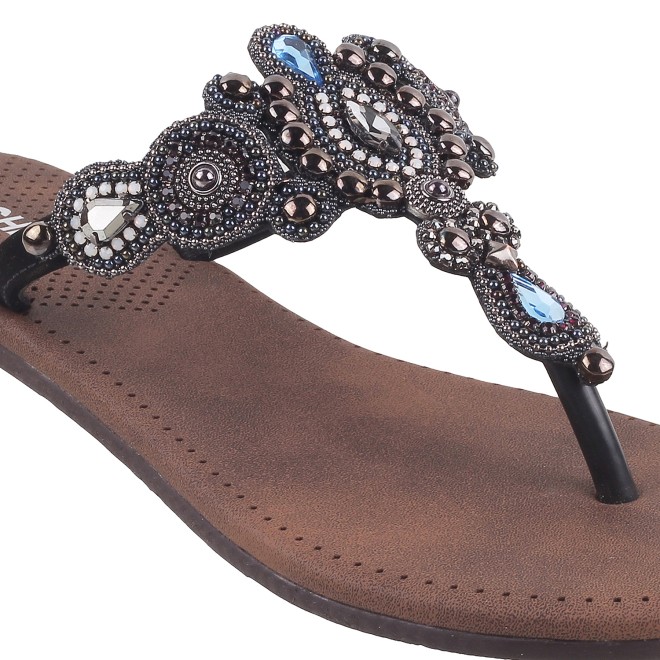Mochi Women Black Casual Slippers (SKU: 32-800571-11-37)