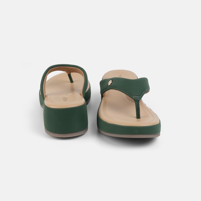 Mochi Women Olive Casual Slip Ons (SKU: 32-800608-49-37)