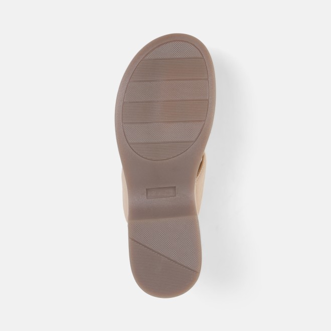 Mochi Women Beige Casual Slip Ons (SKU: 32-800608-20-37)