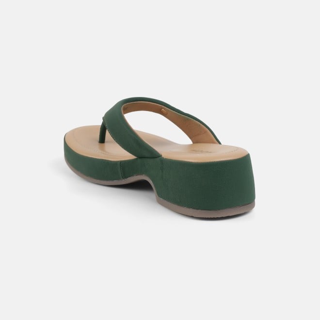 Mochi Women Olive Casual Slip Ons (SKU: 32-800608-49-37)
