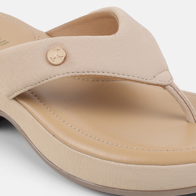 Mochi Women Beige Casual Slip Ons (SKU: 32-800608-20-37)