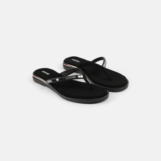 Mochi Women Black Casual Slippers (SKU: 32-800611-11-36)