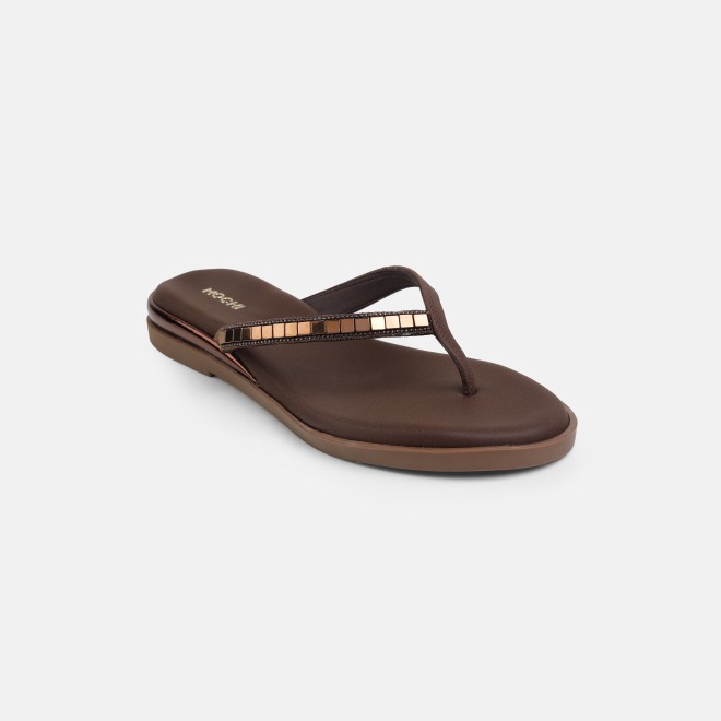 Mochi Women Brown Casual Slippers (SKU: 32-800611-12-36)