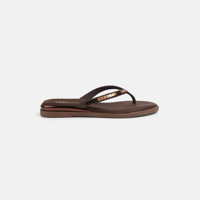 Mochi Women Brown Casual Slippers (SKU: 32-800611-12-36)