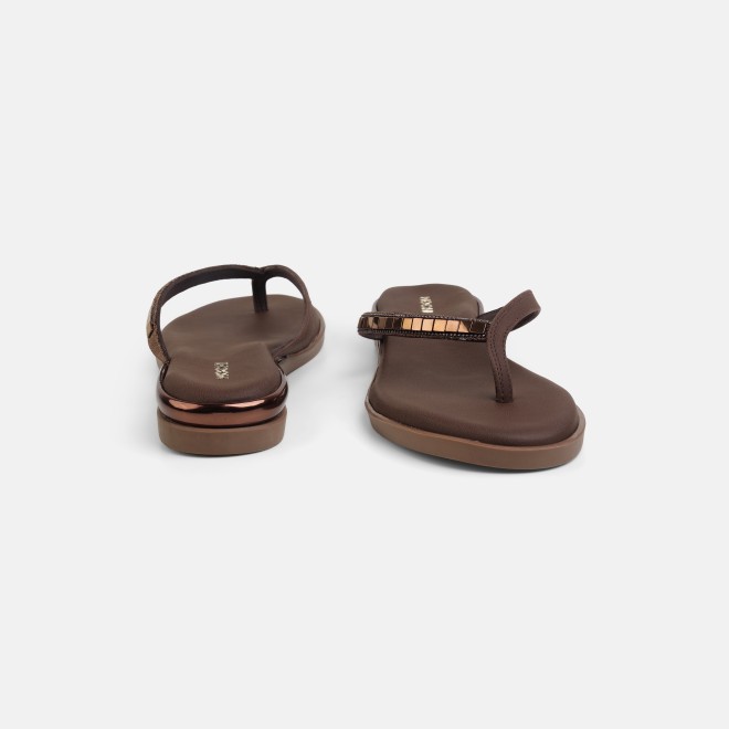 Mochi Women Brown Casual Slippers (SKU: 32-800611-12-36)