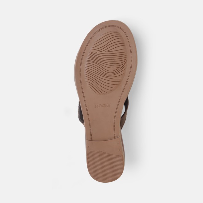 Mochi Women Brown Casual Slippers (SKU: 32-800611-12-36)