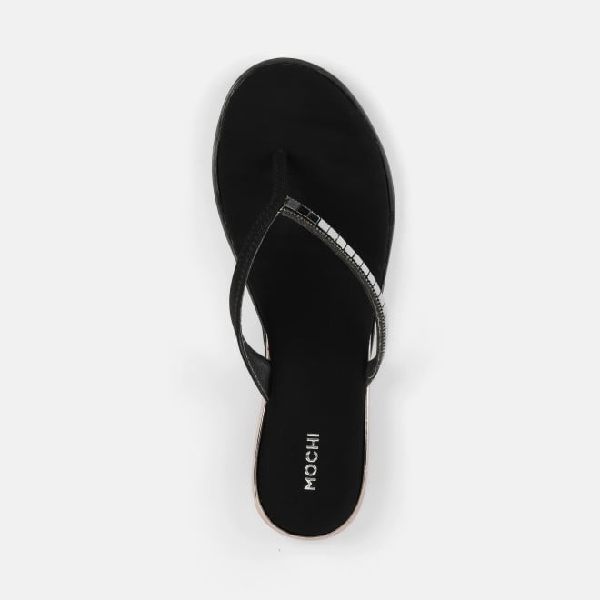 Mochi Women Black Casual Slippers (SKU: 32-800611-11-36)