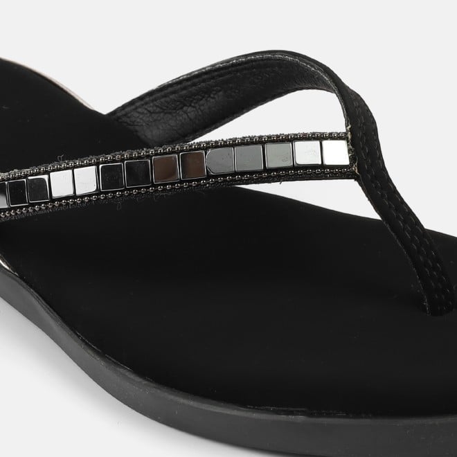 Mochi Women Black Casual Slippers (SKU: 32-800611-11-36)