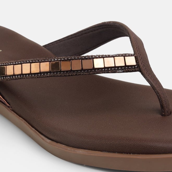 Mochi Women Brown Casual Slippers (SKU: 32-800611-12-36)