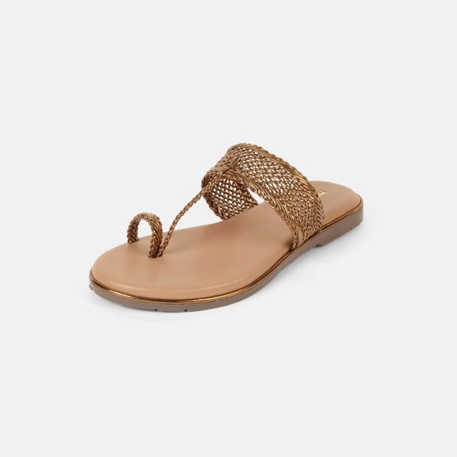Mochi Women Antic-gold Casual Sandals (SKU: 32-800889-28-37)