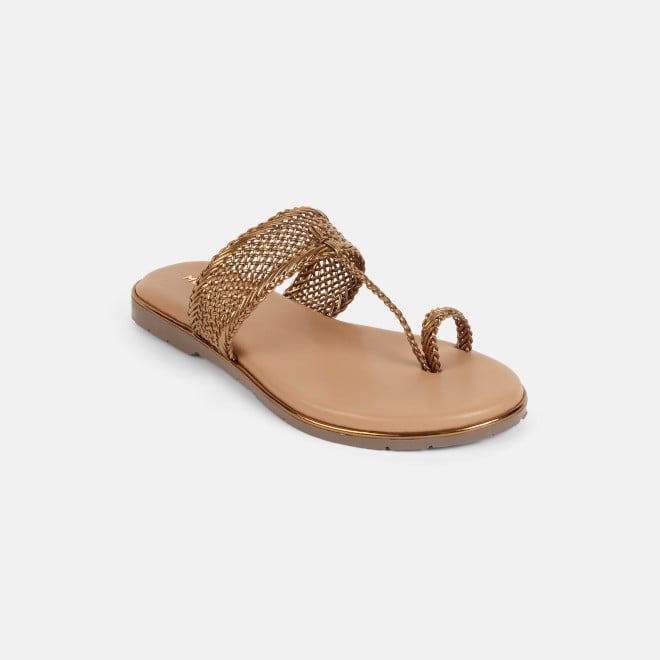 Mochi Women Antic-gold Casual Sandals (SKU: 32-800889-28-37)