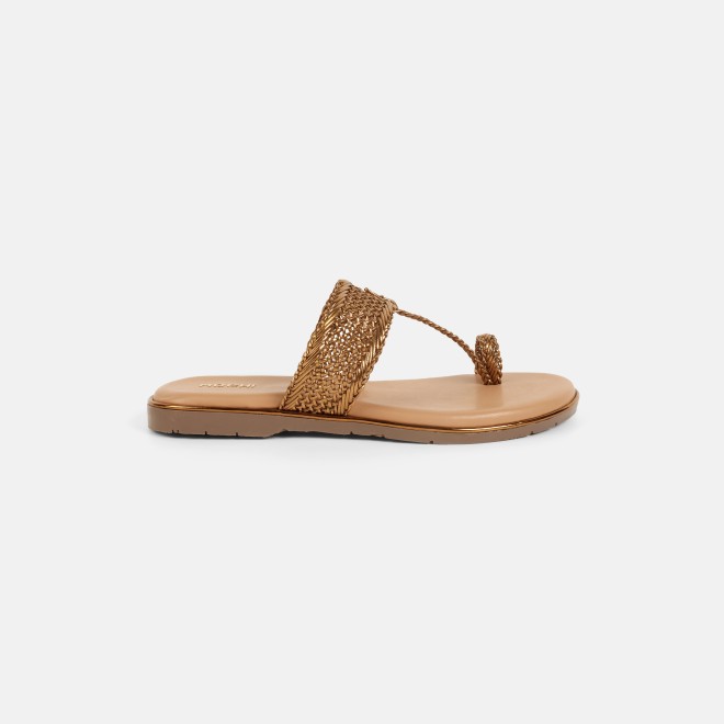 Mochi Women Antic-gold Casual Sandals (SKU: 32-800889-28-37)