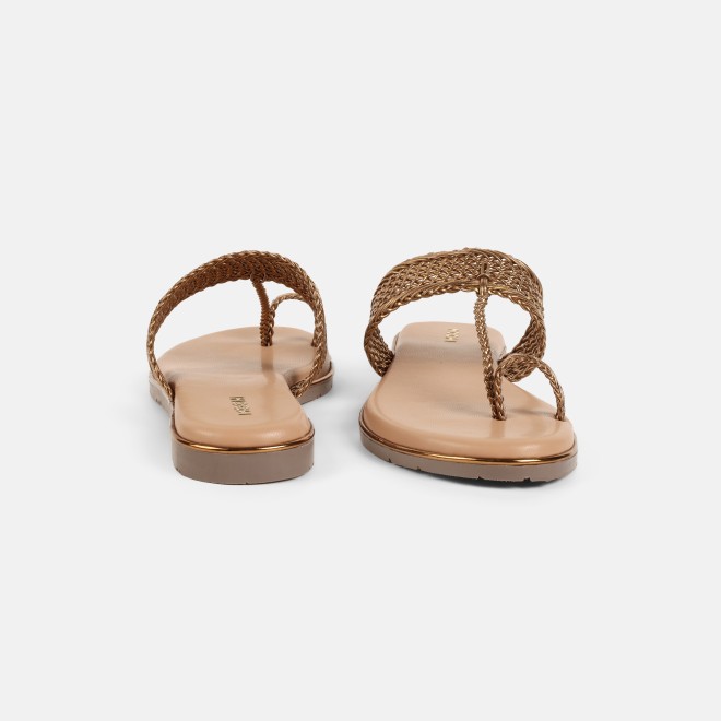 Mochi Women Antic-gold Casual Sandals (SKU: 32-800889-28-37)
