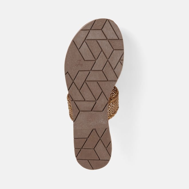 Mochi Women Antic-gold Casual Sandals (SKU: 32-800889-28-37)