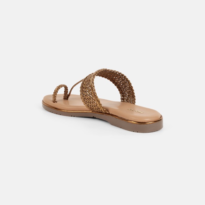 Mochi Women Antic-gold Casual Sandals (SKU: 32-800889-28-37)