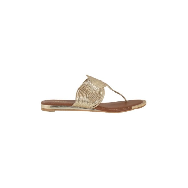 Mochi Women Gold Ethnic Slippers (SKU: 32-800976-15-38)