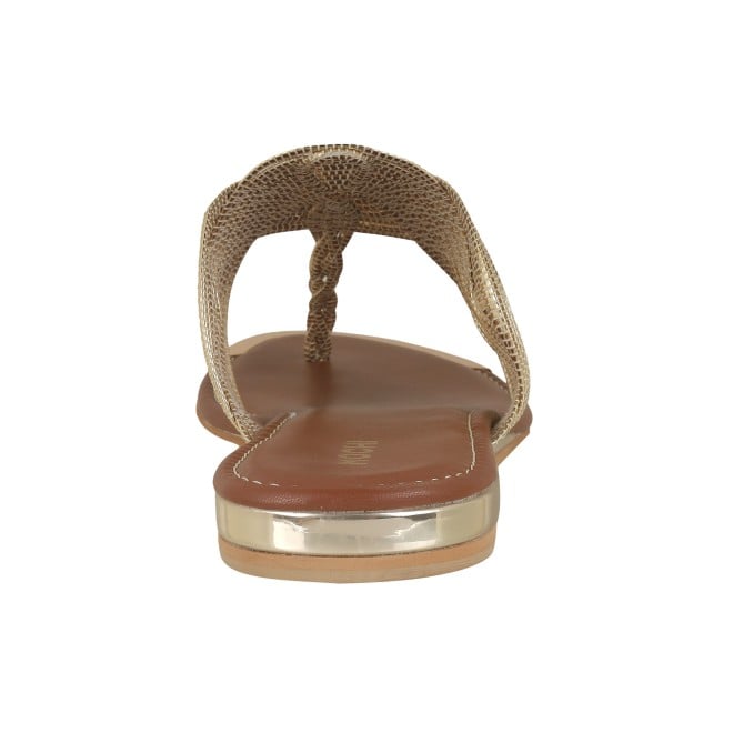 Mochi Women Gold Ethnic Slippers (SKU: 32-800976-15-38)