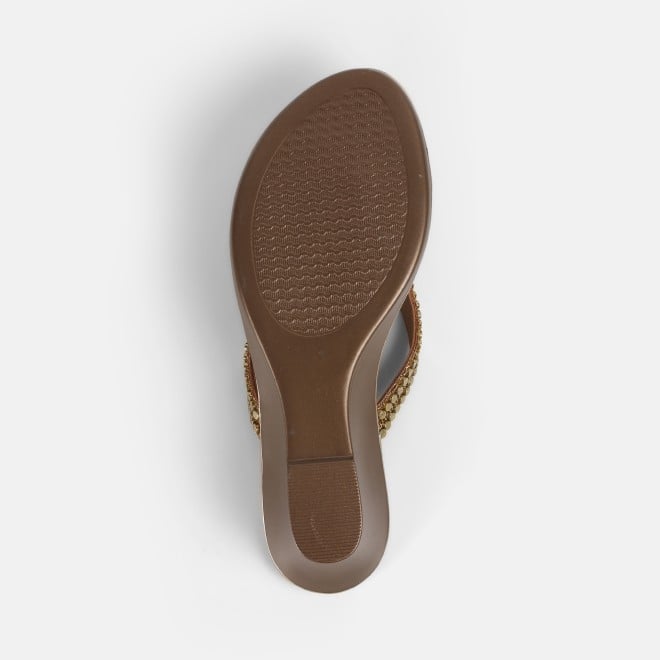 Mochi Women Antic-gold Casual Slippers (SKU: 32-801167-28-36)