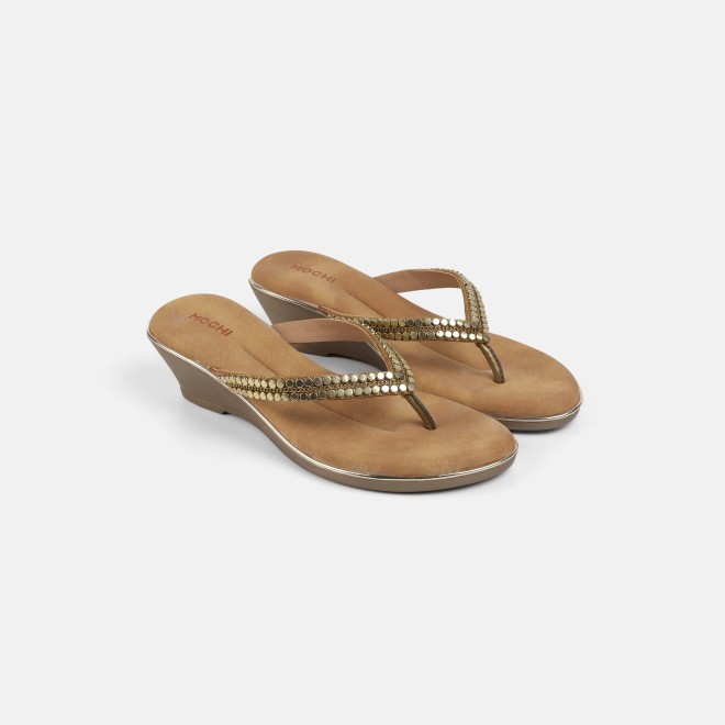 Mochi Women Gun-metal Casual Slippers (SKU: 32-801167-29-36)