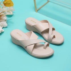 Mochi Women Grey Casual Slip Ons