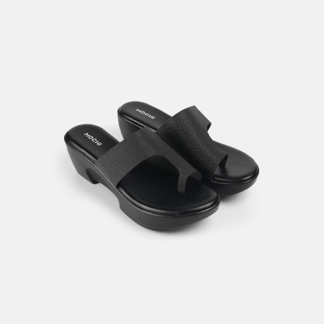 Mochi Women Black Casual Slip Ons (SKU: 32-801277-11-36)