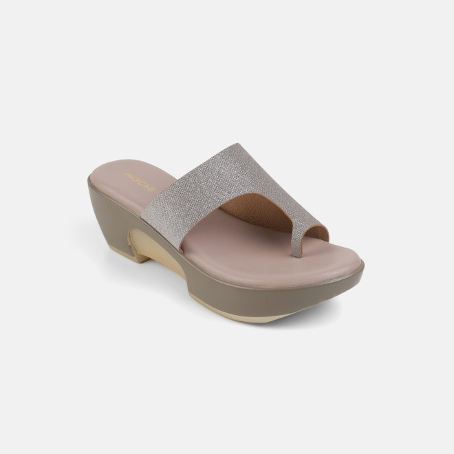 Mochi Women Peach Casual Slip Ons (SKU: 32-801277-80-36)