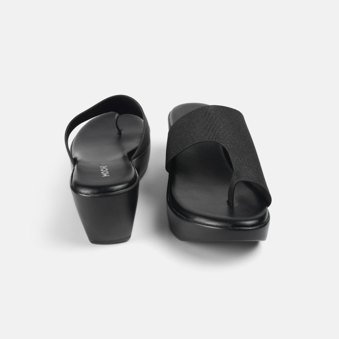 Mochi Women Black Casual Slip Ons (SKU: 32-801277-11-36)
