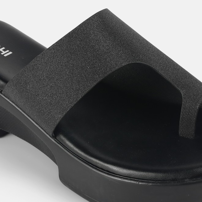 Mochi Women Black Casual Slip Ons (SKU: 32-801277-11-36)
