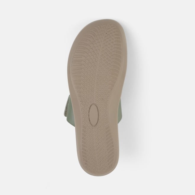 Mochi Women Green Casual Slip Ons (SKU: 32-801386-21-36)