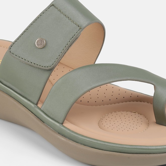 Mochi Women Green Casual Slip Ons (SKU: 32-801386-21-36)