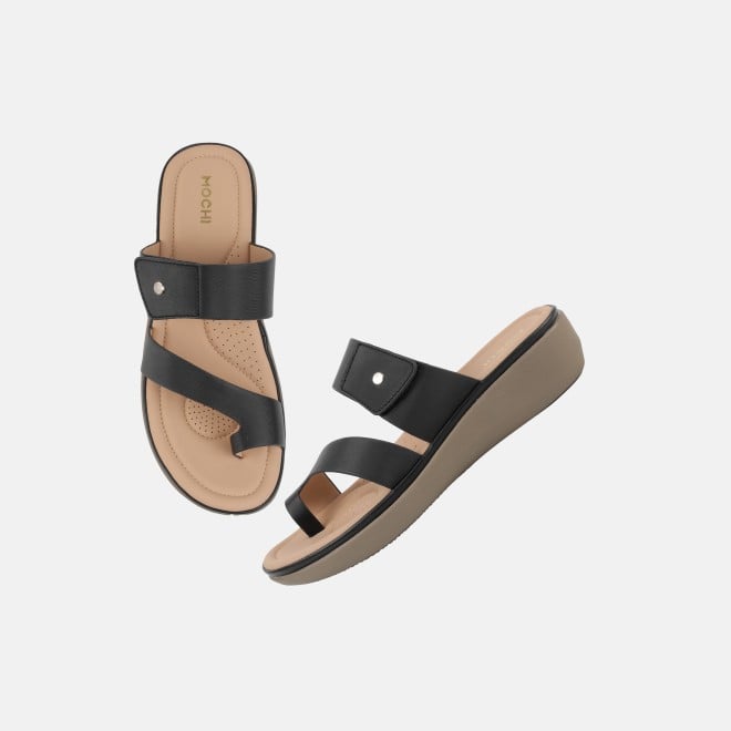 Mochi Women Black Casual Slip Ons (SKU: 32-801386-11-36)