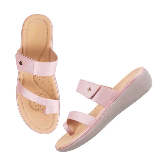 Mochi Women Pink Casual Slip Ons (SKU: 32-801386-24-36)