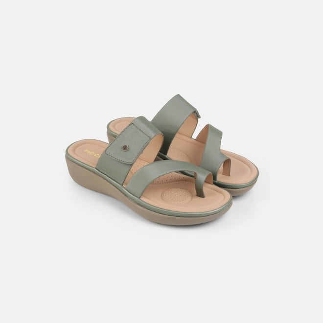 Mochi Women Green Casual Slip Ons (SKU: 32-801386-21-36)