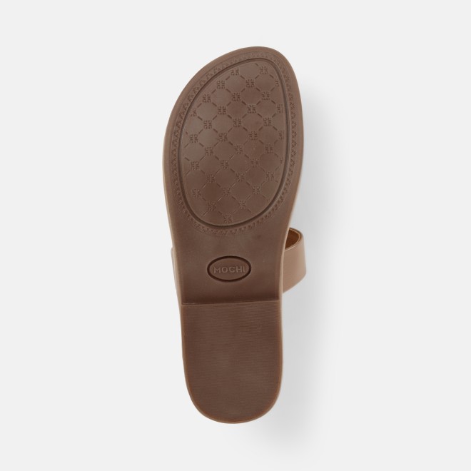 Mochi Women Beige Ethnic Slippers (SKU: 32-801461L-20-42)