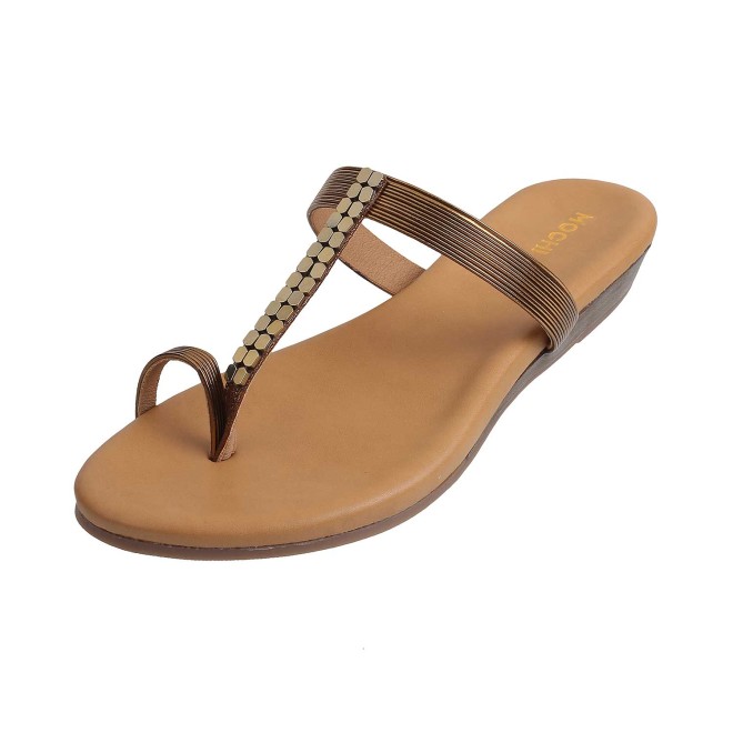 Mochi Women Antic-gold Casual Slippers (SKU: 32-801649-28-37)