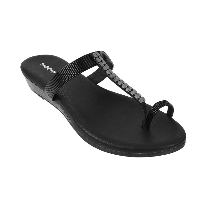 Women Black Casual Slippers