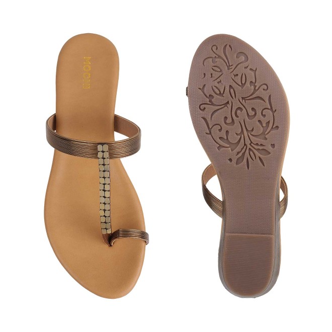 Mochi Women Antic-gold Casual Slippers (SKU: 32-801649-28-37)