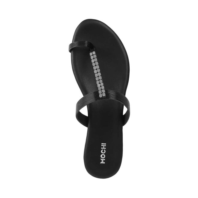 Mochi Women Black Casual Slippers (SKU: 32-801649-11-37)