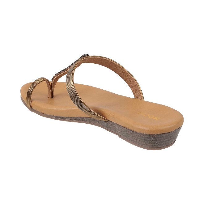 Mochi Women Antic-gold Casual Slippers (SKU: 32-801649-28-37)