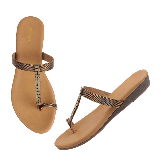 Mochi Women Antic-gold Casual Slippers (SKU: 32-801649-28-37)