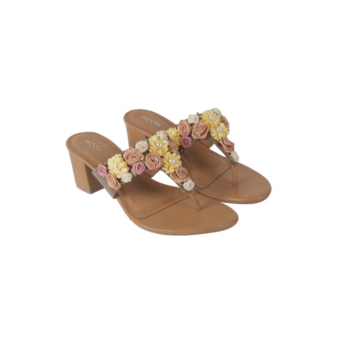 Mochi Women Antique Gold Casual Slip on