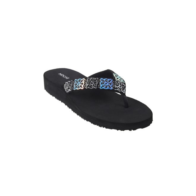 Mochi Women Black Casual Slippers (SKU: 32-819-11-37)