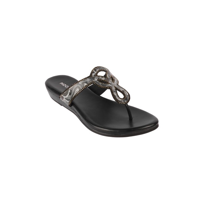 Mochi Women Black Casual Sandals (SKU: 32-886-11-36)